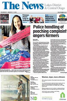 The News - Central Otago - March 17th 2016