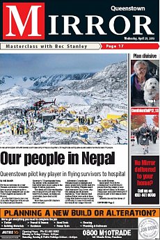 Queenstown Mirror - April 29th 2015