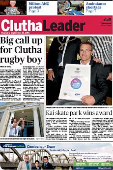 Clutha Leader - September 22nd 2016