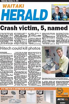 Waitaki Herald - February 25th 2015