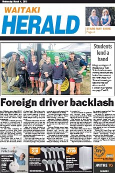 Waitaki Herald - March 4th 2015