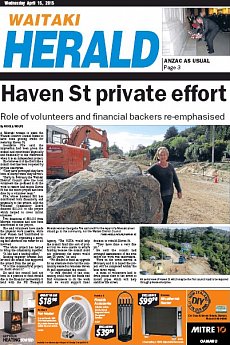 Waitaki Herald - April 15th 2015